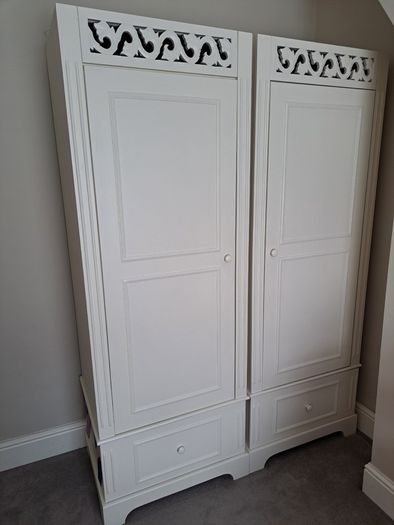 2 x single wardrobes