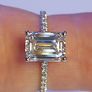 14k Gold ring with 2 ct Lab-Grown Diamond, 1.8 ct main diamond cerified by IGI and Laser inscripted 3 x Excellent Image 2