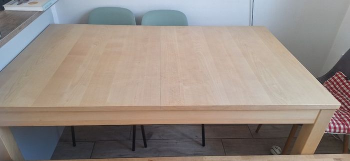 IKEA BJURSTA Extendable Dining Table - Birch Veneer (140x84cm)