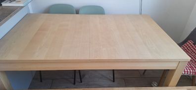 IKEA BJURSTA Extendable Dining Table - Birch Veneer (140x84cm)