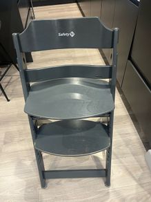 Safety 1st Timba Wooden Highchair- Grey and Super Soft & Padded High Chair Insert