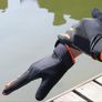 Touchscreen Sports Gloves Black Orange Anti Slip Breathable Image 2