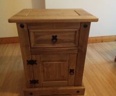 Mexican Pine Bedside Locker