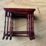 Quality Dolls House Mahogany Furniture Set 12 pieces Image 4
