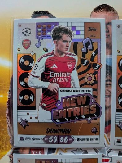 Greatest Hits New Entries Set Topps Match Attax 20th Anniversary 2026/27  Felix Nmecha Borussia Dortmund Infinity Topps Match Attax 20th Anniversary 2026/27  Brand New pack pulled sleeved and toploaded
