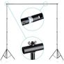 44336 2 x 3m Stand + 3 x 3.6m Cotton Muslin Black, Green, White Background Image 5