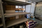 Rivet Shelving 2130h x 1220w x 457d 6 level angled 250kg UDL laminated timber for sale - very good condition