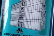 Glass Ashtray. EBS Building Society. 50 years.
