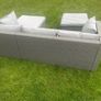patio sofa, footstool, cushions & cover Image 7