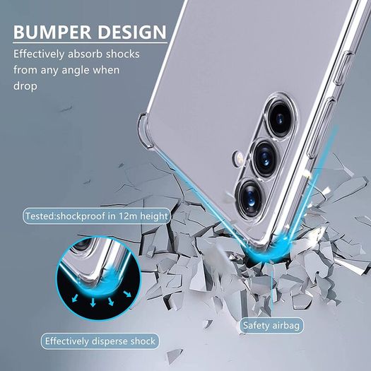 Clear Case For Samsung Galaxy A14 4G A34 5G A54 5G Thick Shockproof Soft Silicone Phone Cover for Samsung A24 4G A04s A04e A04