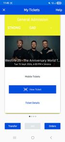 WestLife Tickets