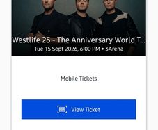 WestLife Tickets