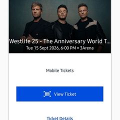 WestLife Tickets
