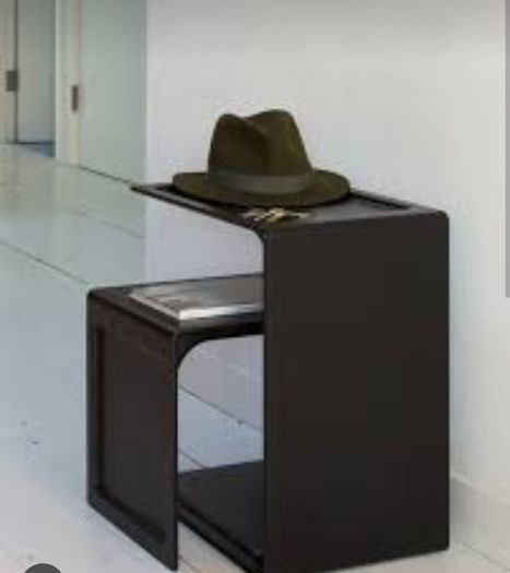 Vitsoe dieter rams nesting tables black