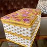 Vintage 1960s Sewing Hobby Box Flower Power Purple and Orange Image 10