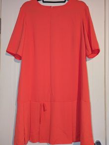 Gorgeous coral midi dress from Ad Lib London