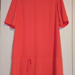Gorgeous coral midi dress from Ad Lib London