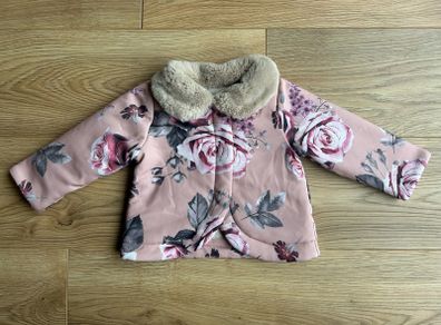 Faux fur baby jacket, size 68-80cm (6-12months)