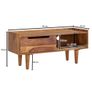 Solid Wood TV Stand  Modern Entertainment Unit & Media Cabinet Image 8