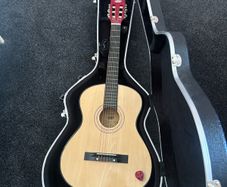 Gear4Music Hard Case and Rockstar Jnr. Classical Guitar