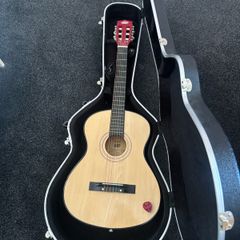 Gear4Music Hard Case and Rockstar Jnr. Classical Guitar