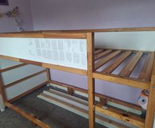 Ikea hi-low bed frame.