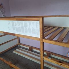 Ikea hi-low bed frame.