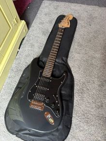 electric guitar and amp