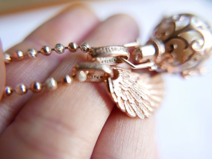 Sterling Silver 925 Gild Plated Angel Whisperer from Engelsrufer length 31" - 26,4g