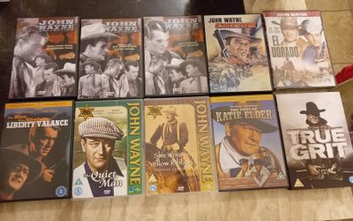 John Wayne Dvd Collection Bundle Classic Western Movies The Quiet Man Etc