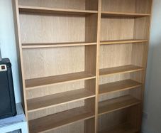 2x IKEA Billy bookcase, oak effect, 202x80x28cm