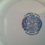 Liberty Blue " Independace Hall" Historical Colonial Scenes Plate Image 3