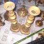 Beautiful Old Pair of Brass Candlesticks, Postage Available Image 2