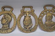 Vintage Horse brass harness medallions
