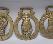 Vintage Horse brass harness medallions