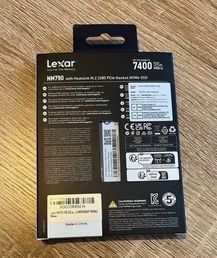Lexar Nm790 4tb M.2 Nvme Ssd