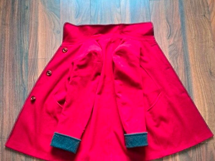Cashmere & Wool Red Winter Coat