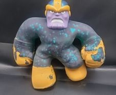 Heroes of Goo Jit Zu Marvel Hero Pack Thanos Stretchy Action Figure Toy 8" Tall