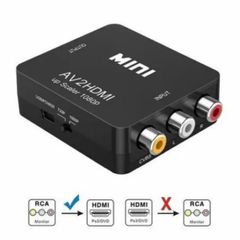 Av/rca Cvbs To Hdmi Adapter 1080p Video Converter Av2hdmi Hdtv