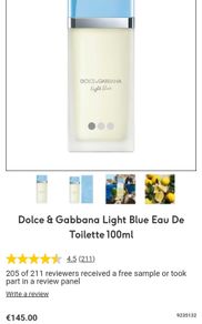 Dolce & Gabanna Light Blue Price Includes Postage Cost