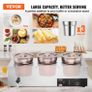 220v Commercial Soup Warmer Soup Station with 3x7Litre  Pot Soup Kettle Warmer Image 4