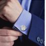 Jan Leslie steel watch cufflinks. huge price drop.  Reduced to sell Image 5