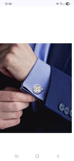 Jan Leslie steel watch cufflinks. huge price drop.  Reduced to sell