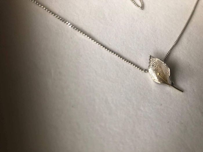 Sterling silver necklace and pendant