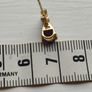9ct yellow gold amethyst and diamond stud earrings. Image 10