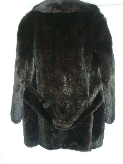 Faux Fur Jacket Coat Medium-Switzers Dublin- Excellent Condition Darkest Brown. LADIES. Beautiful quality.