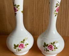 Vintage Small Flower Bud Vases England Fine Bone China