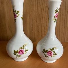 Vintage Small Flower Bud Vases England Fine Bone China