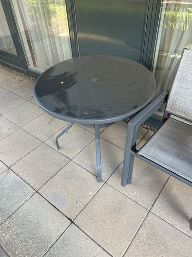 garden table and 4 chairs