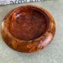 Vintage Fruit Wood Dish Ashtray Trinket Display Piece Image 4